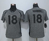 Women Limited Nike Denver Broncos #18 Manning Stitched Gridiron Gray Jersey,baseball caps,new era cap wholesale,wholesale hats